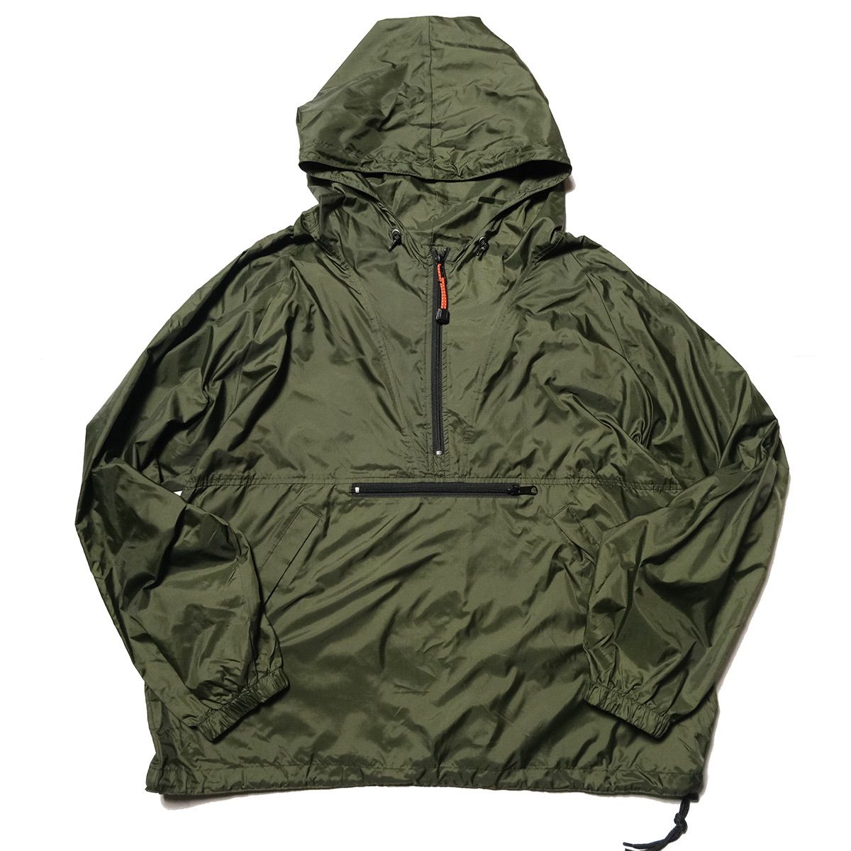 90's ギャップ GAP ナイロン アノラックパーカー 濃緑系 (XL) OD