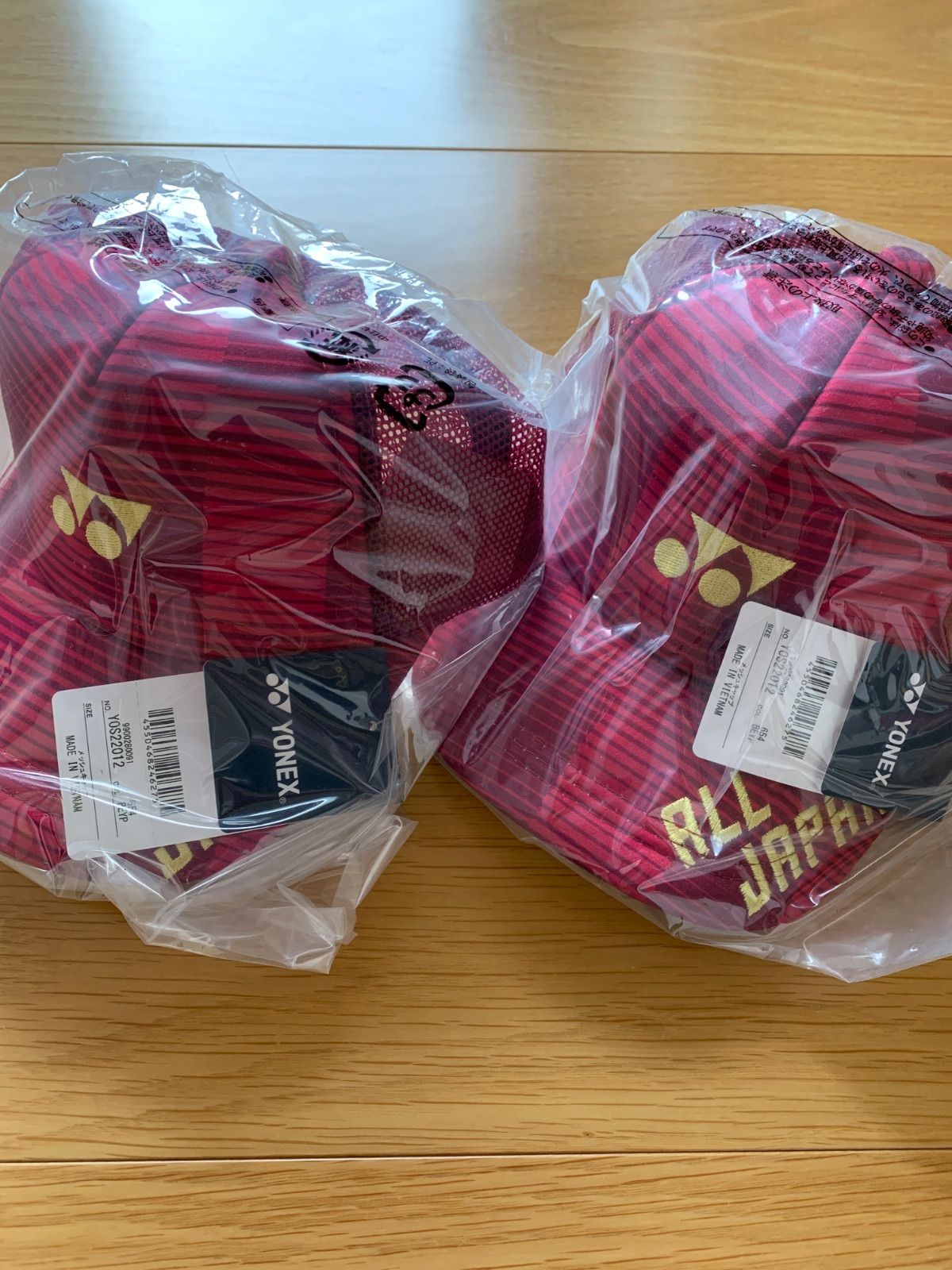 YONEX ALL JAPANキャップ2個セット - メルカリ