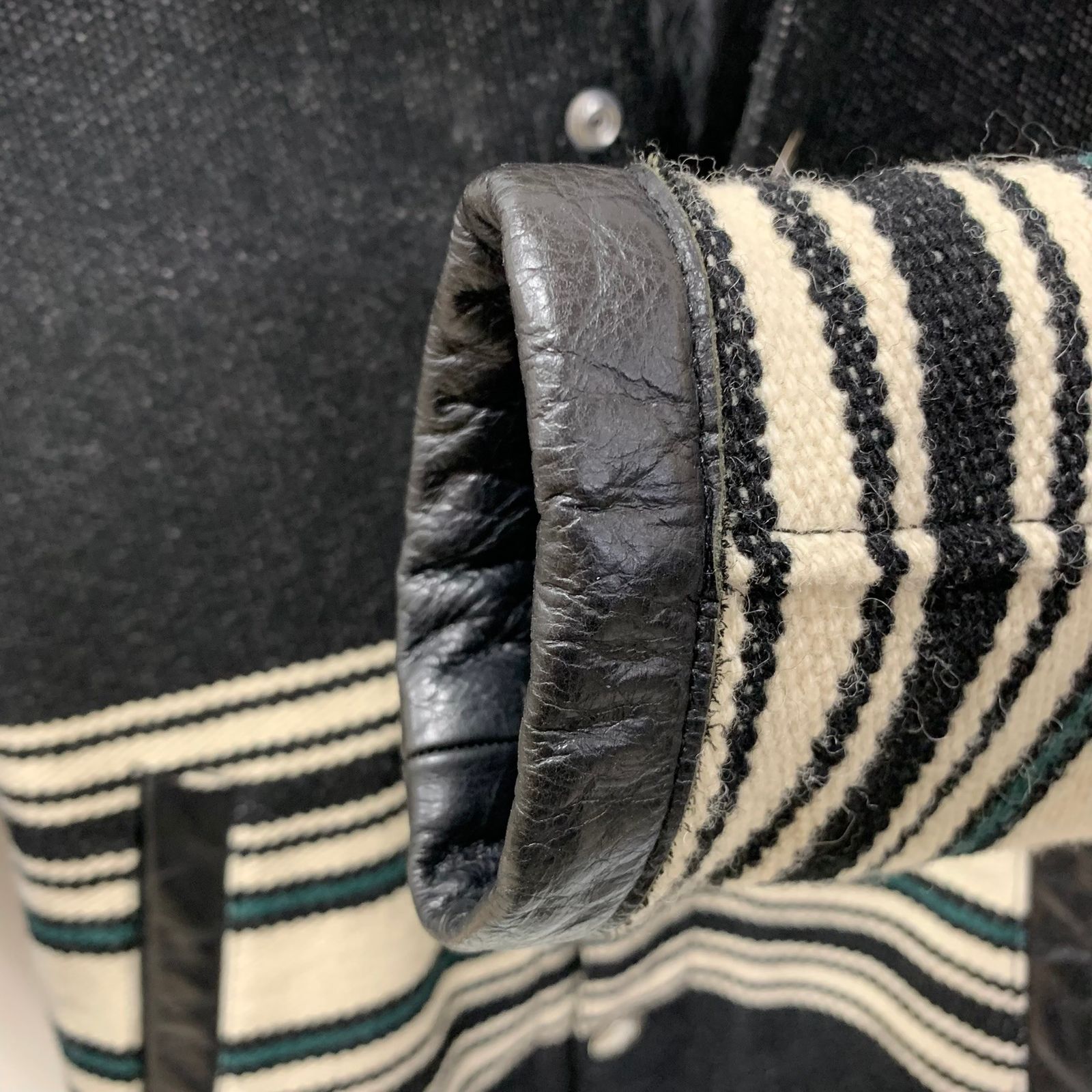 キャリー CALEE 15AW メルトンウールボーダージャケット MELTON WOOL 