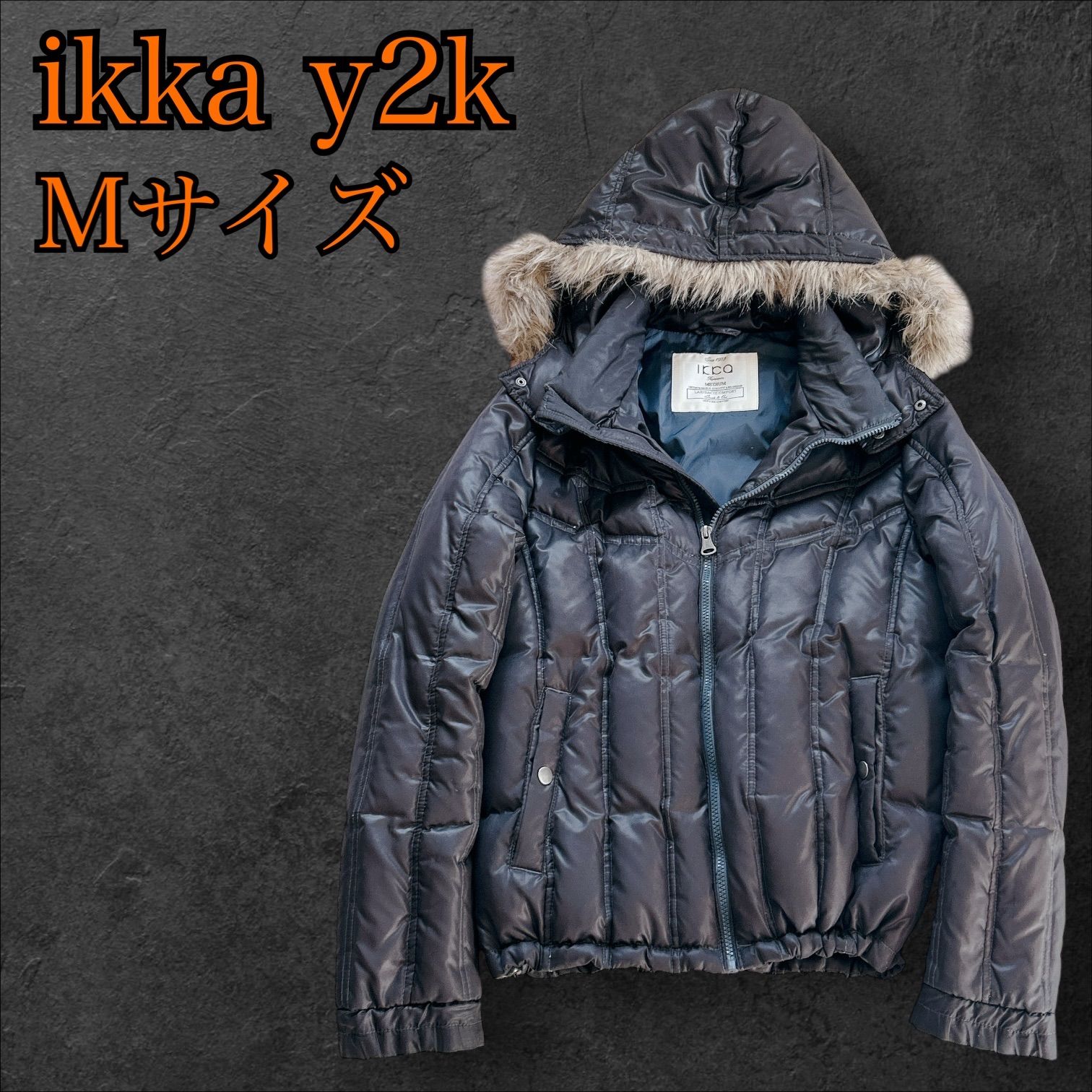 archive Y2K 00s ikka old ダウン ジャケット フェイク ファー