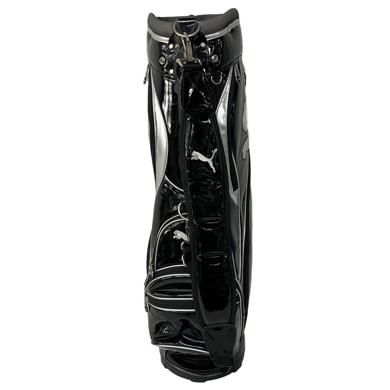 【美品】PUMA ゴルフ　キャディバッグ　ブラック PUMA プーマ 720273104 キャディバッグ 9型 5分割 ブラック シルバー