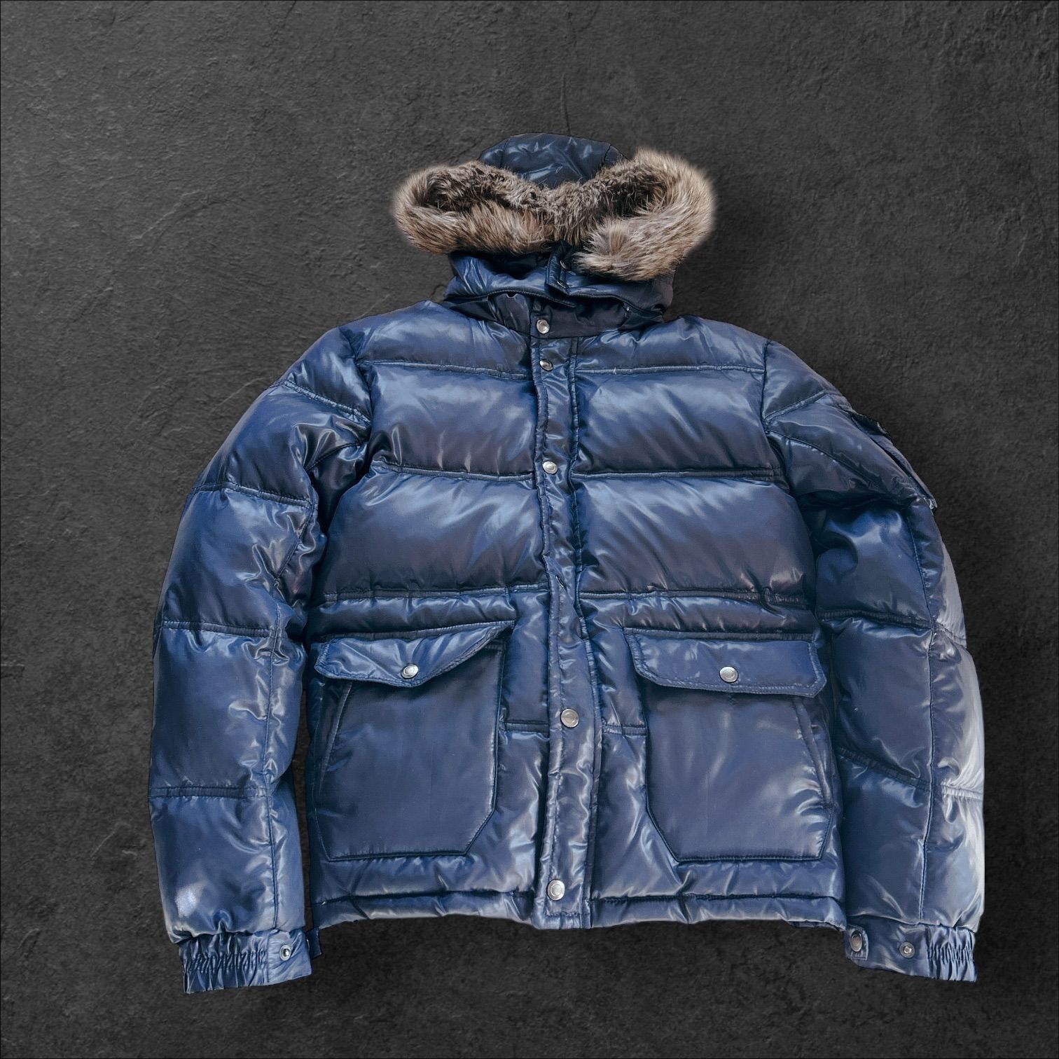 archive Y2K 00s old JACKET BAFFY ダウン ジャケット フェイク ファー