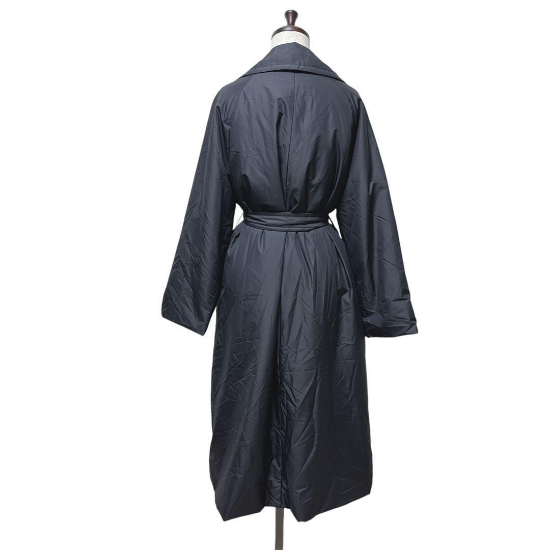 Ballsey ボールジー　パデットタフタ ベルテッドコート　36 黒 Ballsey 定価4.4万 パデットタフタ ベルテッドコート 36 ブラック