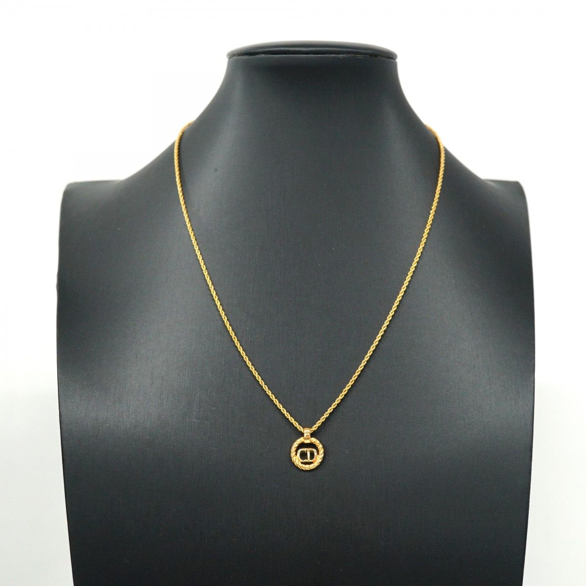 ☆SALE【5jpb0400】クリスチャンディオール ネックレス CDロゴ GP