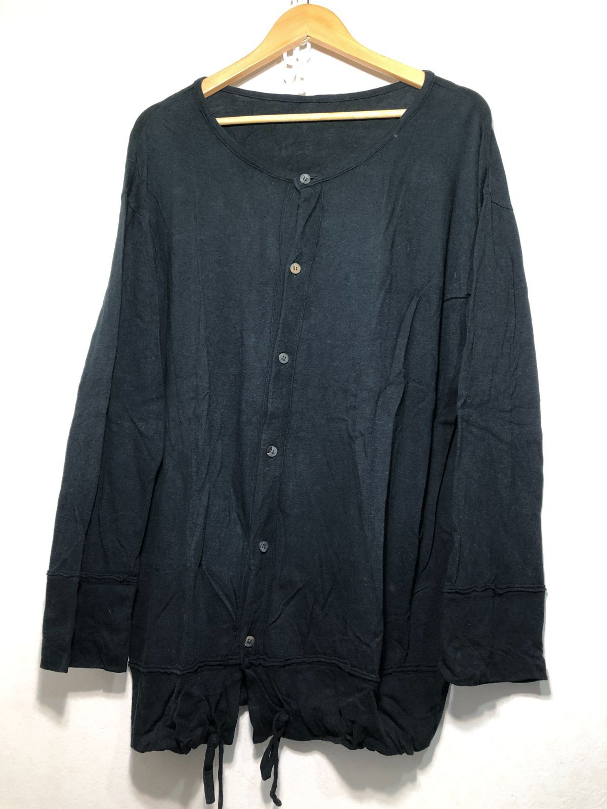 212103 Y's カットソー カーディガン 2 シャツ ブラック メンズ