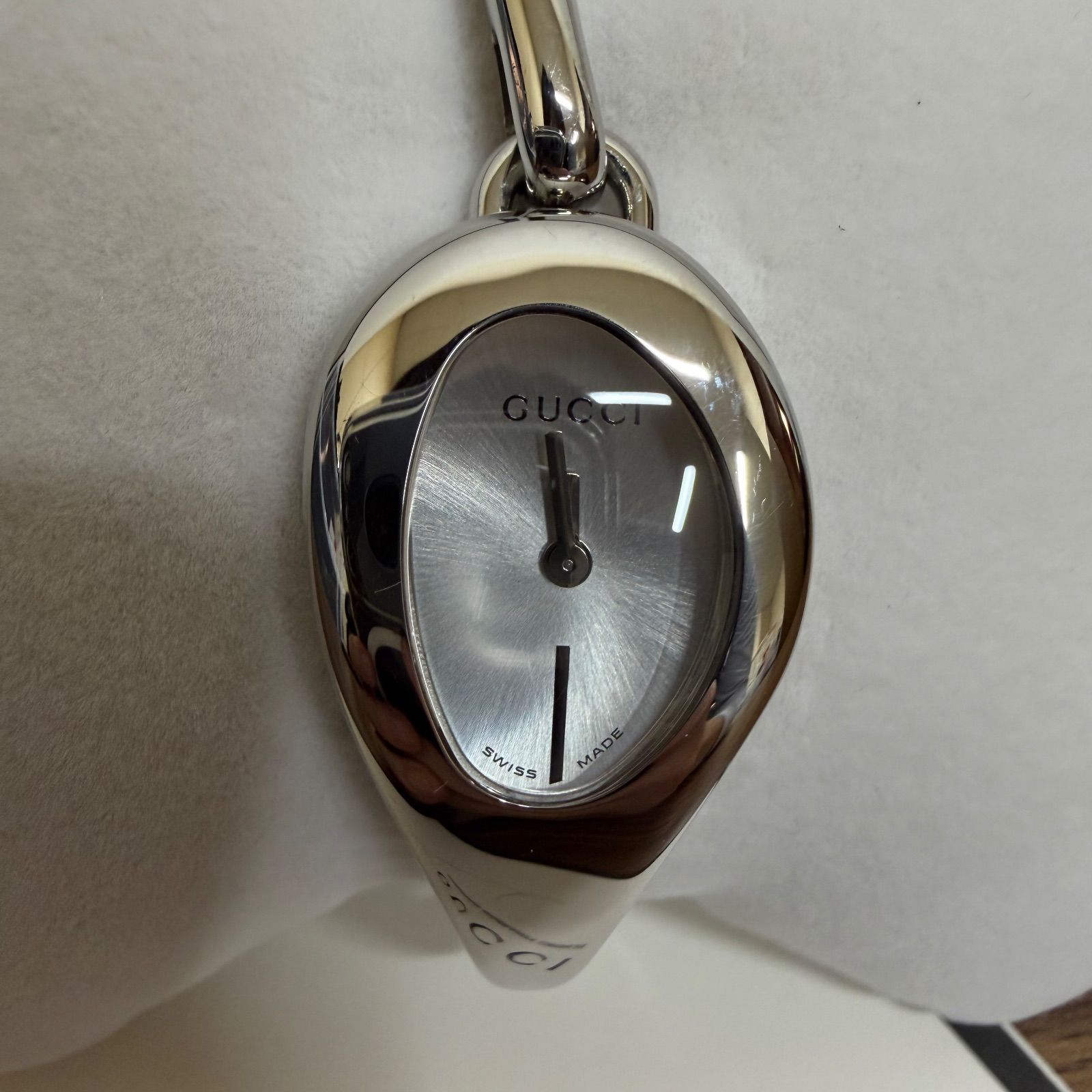 超美品　GUCCI グッチ ホースビット バングル 腕時計　レディース ◎GUCCI グッチ 103 ホースビット レディース 腕時計 ステンレス