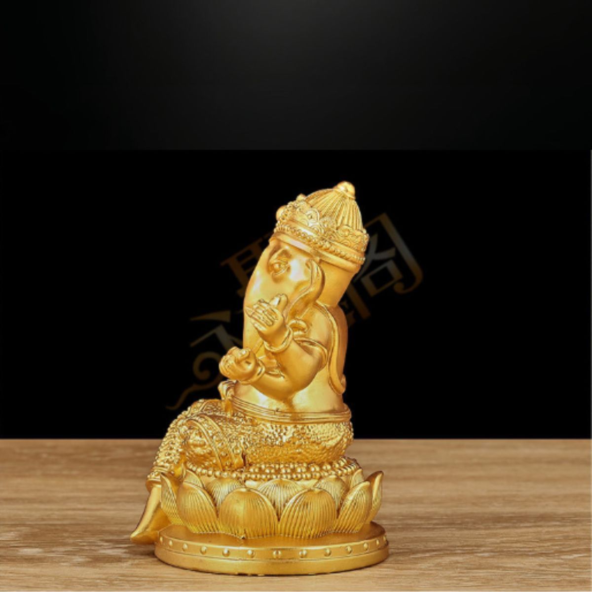 ガネーシャ 運気アップ 開運 風水 神棚 ガネーシャ像 黄金 置物 金運