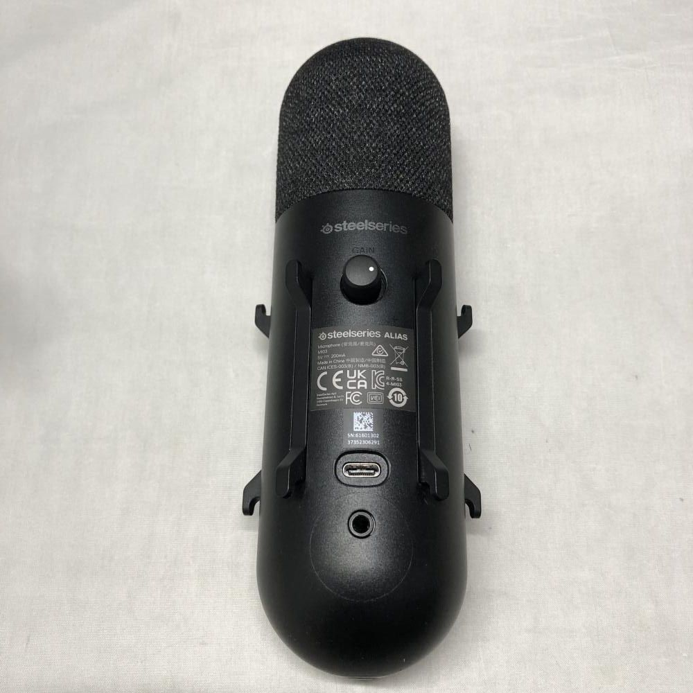 【新品未開封】SteelSeries Alias USBコンデンサーマイク Amazon.co.jp: SteelSeries Alias PC PS5/4使用可能 USB マイク 配信用