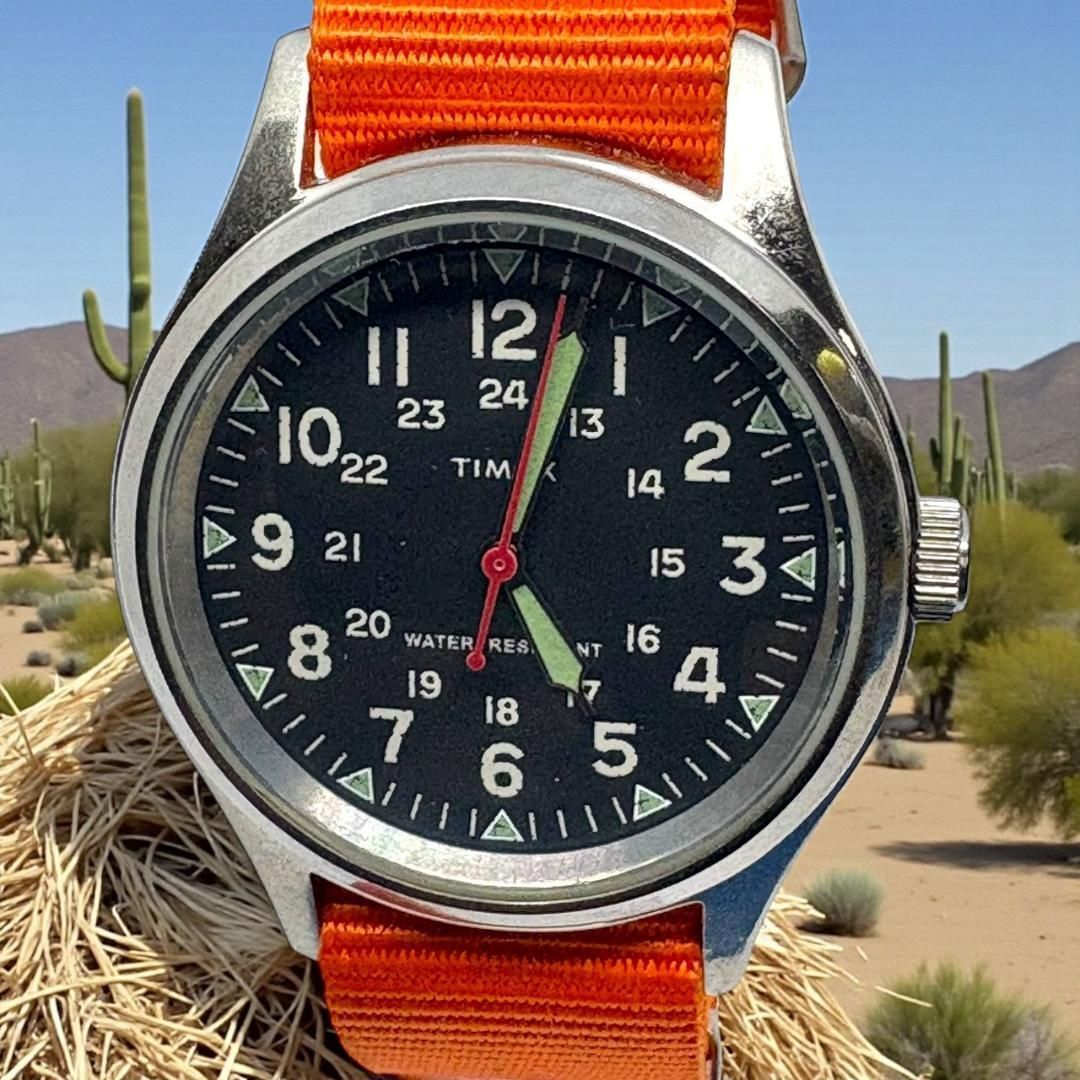 電池交換済】TIMEX×J.CREW コラボ ミリタリー レアコラボ ウォッチ