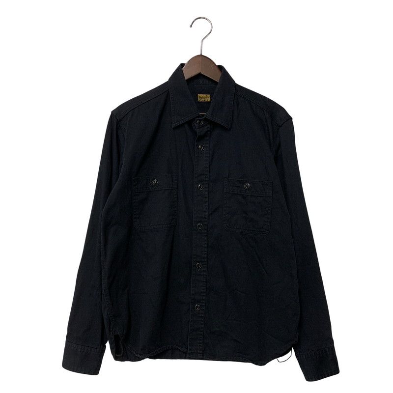 テンダーロイン　長袖シャツ テンダーロイン総柄長袖シャツTENDERLOIN アブストラクト茶