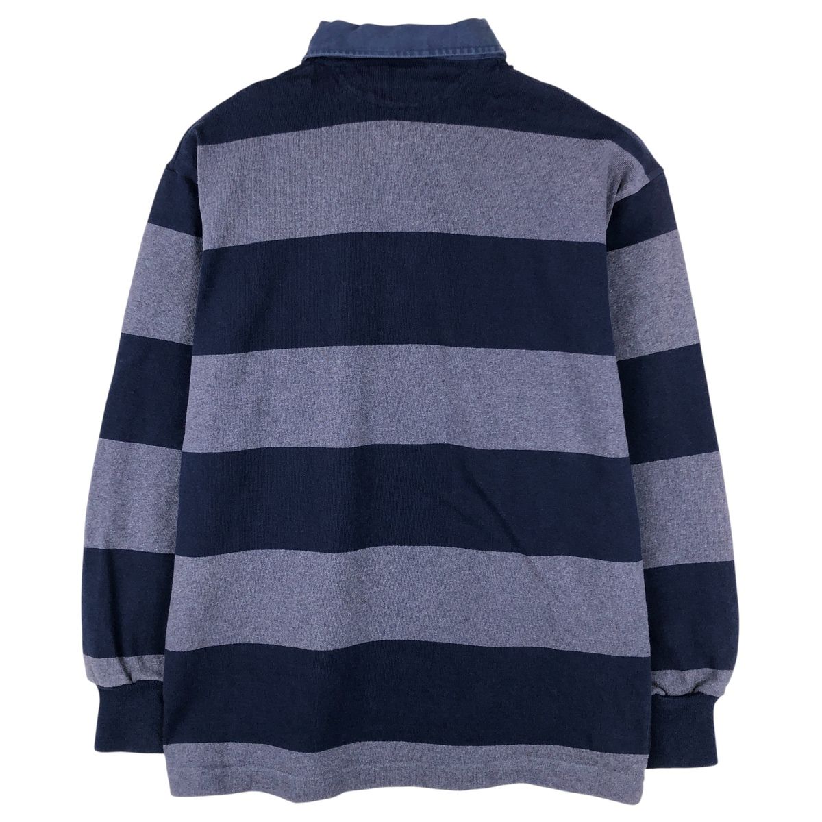 古着 バーバリアン BARBARIAN ボーダー柄 長袖 ラガーシャツ カナダ製