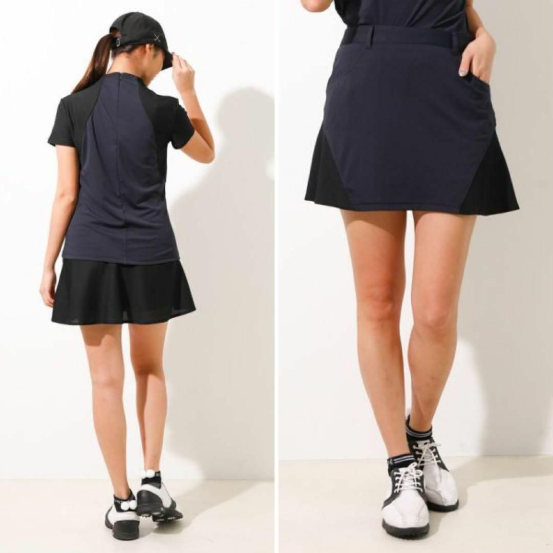 JUN&ROPE ゴルフウェア スカート インナーパンツ付き S ネイビー JUN&ROPE ゴルフウェア スカート インナーパンツ付き S ネイビー