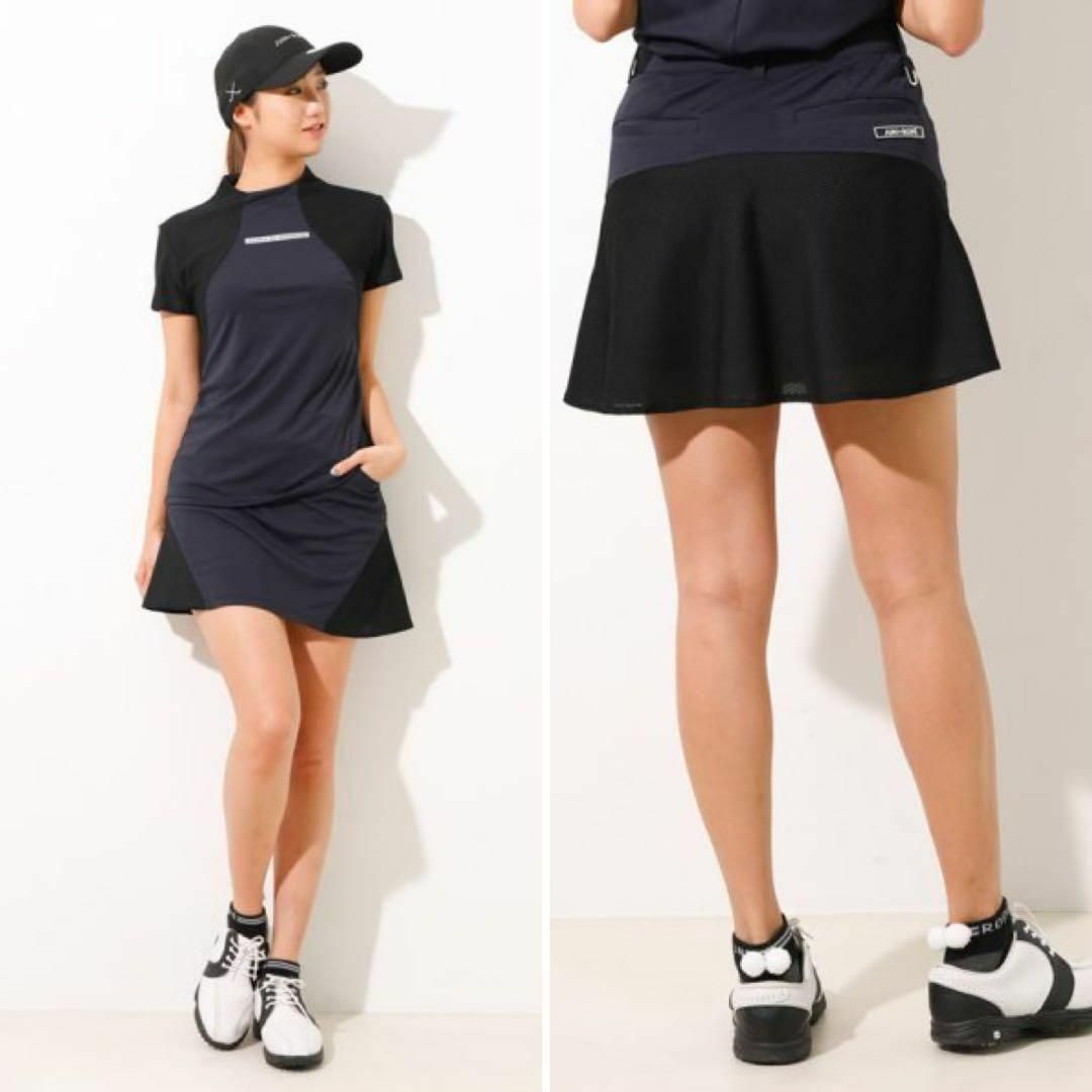 JUN&ROPE ゴルフウェア スカート インナーパンツ付き S ネイビー JUN&ROPE ゴルフウェア スカート インナーパンツ付き S ネイビー