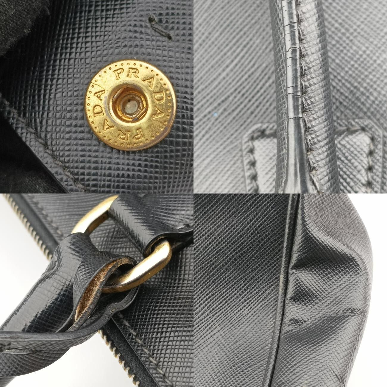 プラダPradaガレリア ブラック サフィアーノレザー BN2274 180 2