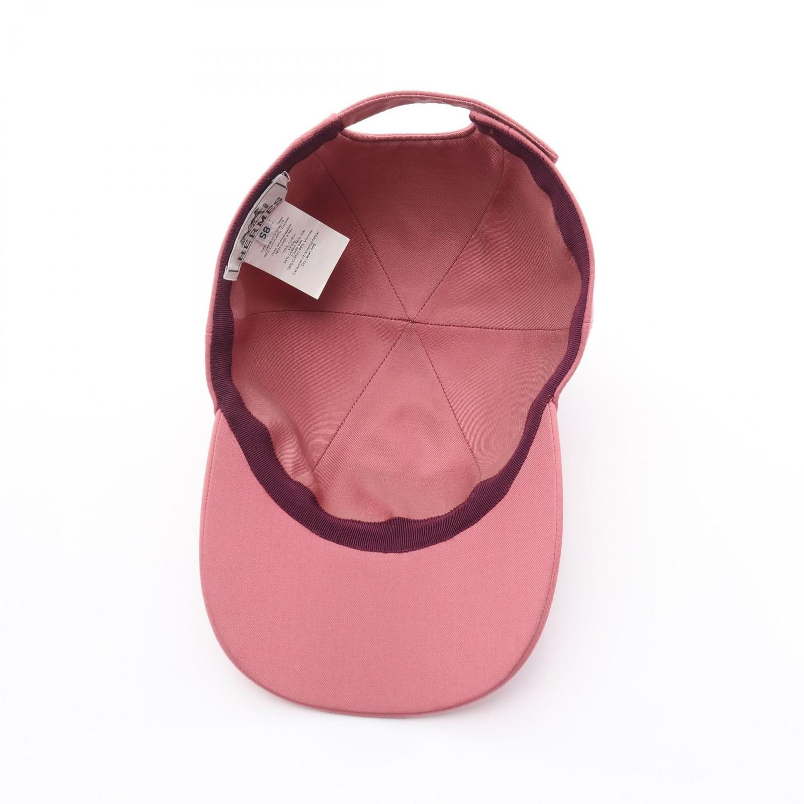 HERMES キャップ ピンク　サイズ57 HERMES キャップ ピンクサイズ57