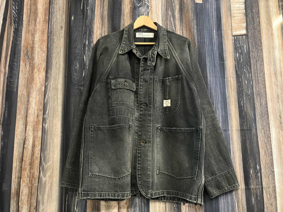 DAIRIKU ダイリク 22AW After School Vintage Wash Denim Cover All