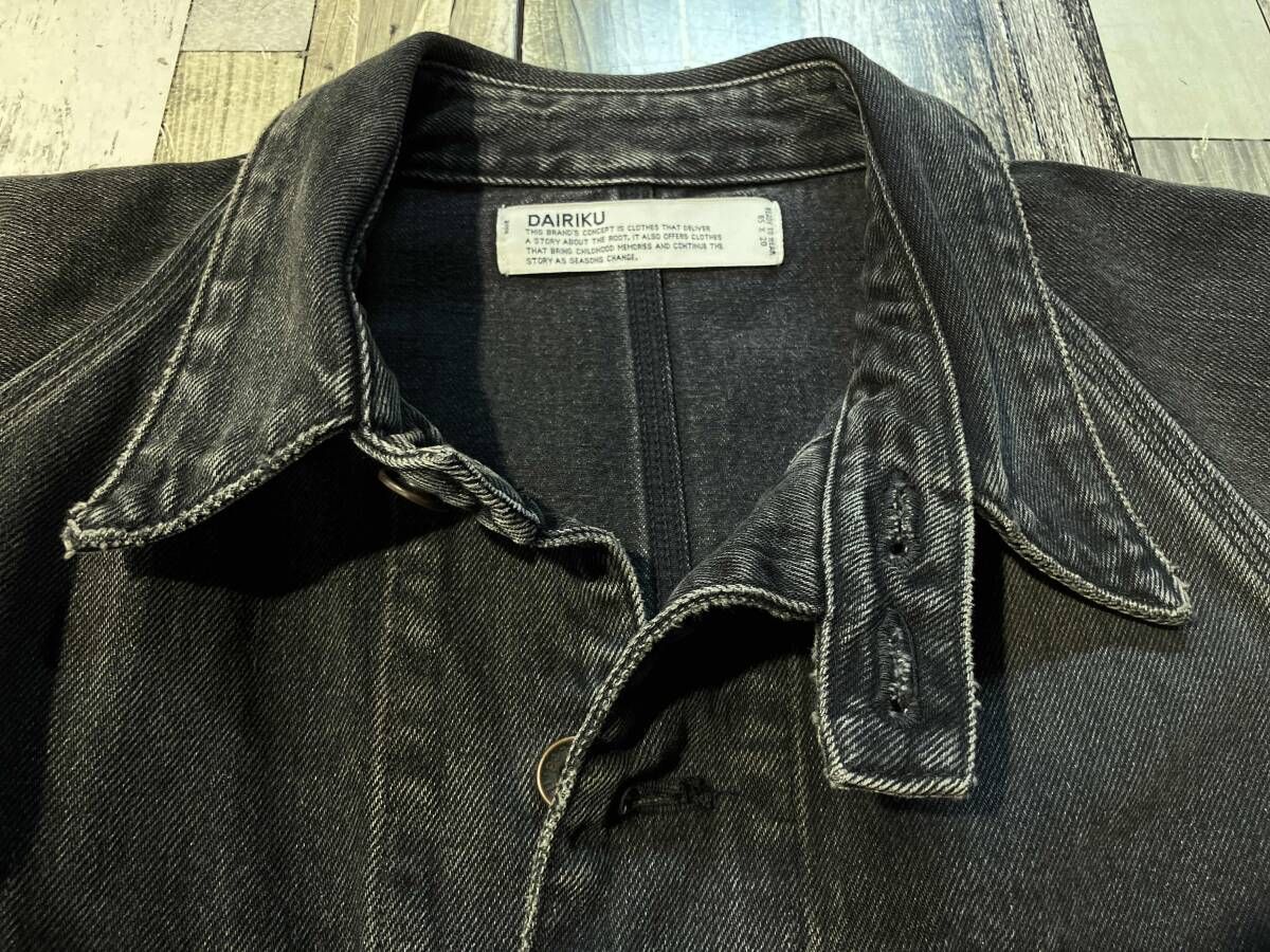 DAIRIKU ダイリク 22AW After School Vintage Wash Denim Cover All