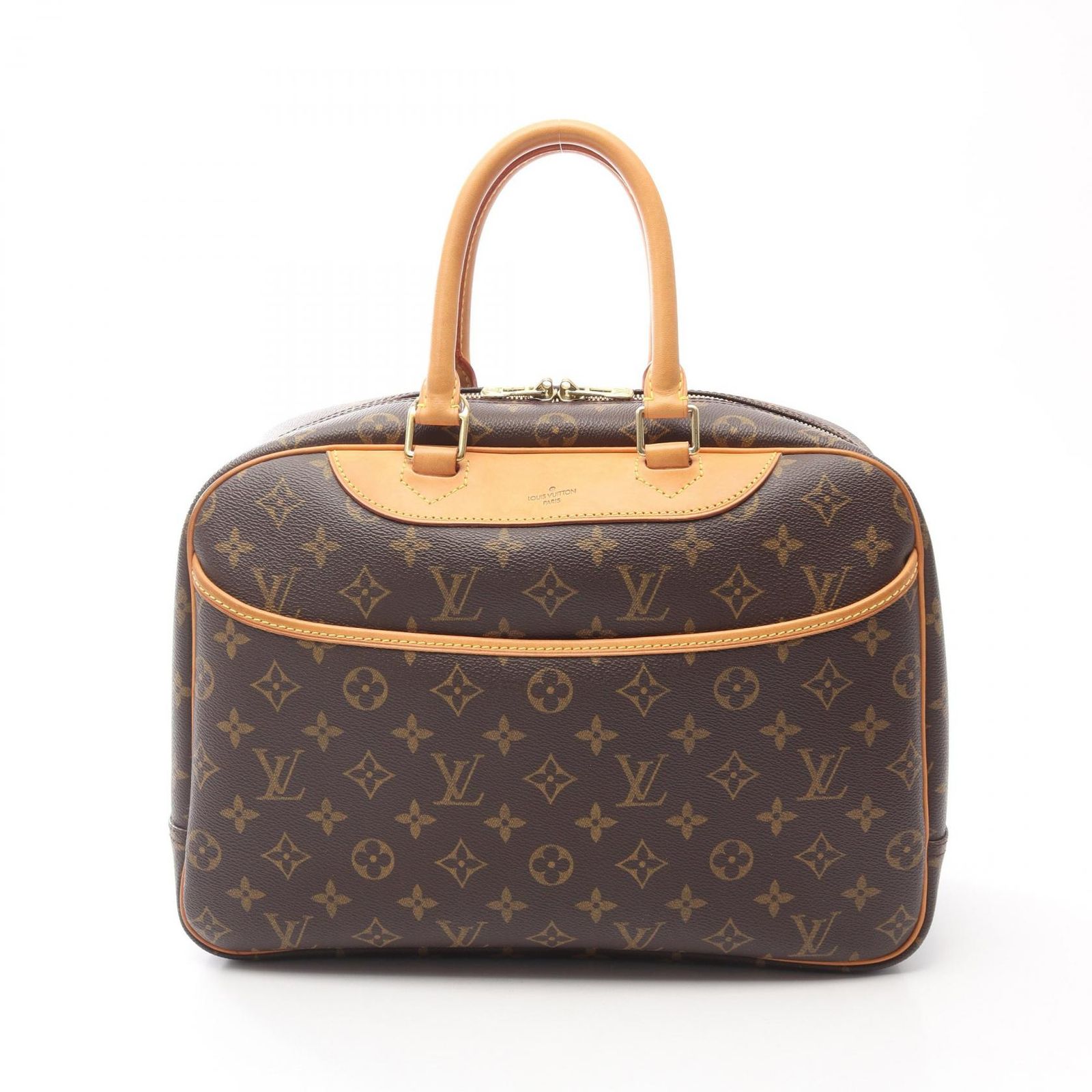 ルイ・ヴィトン LOUIS VUITTON ドーヴィル ボーリングヴァニティ モノグラム ハンドバッグ バッグ PVCコーティングキャンバス レザー モノグラム レディース ブラウン系 M47270 【中古】 ルイ・ヴィトン LOUIS VUITTON ハンドバッグ ドーヴィル ボーリング