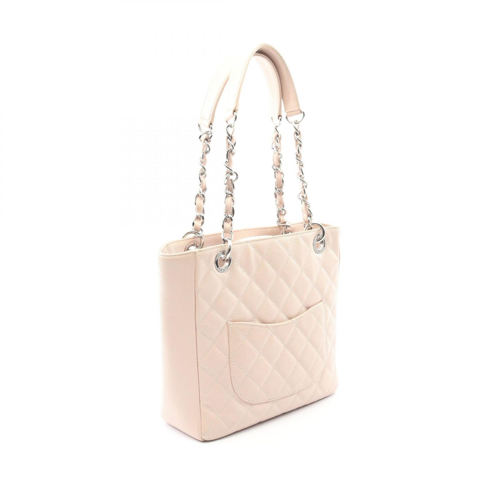 シャネル CHANEL トートバッグ マトラッセ PST ベビーピンク レザー チェーントート レディース B 上下セット ニット