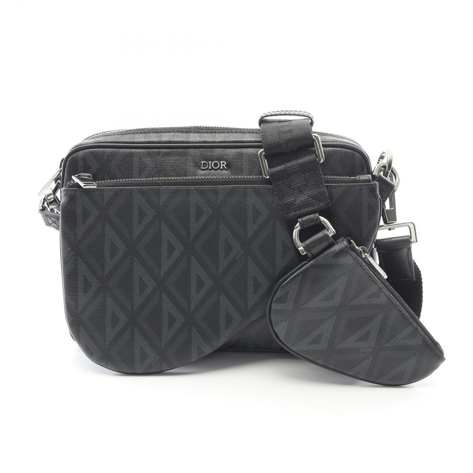 ディオール Dior ショルダーバッグ CDダイヤモンド ブラック PVC