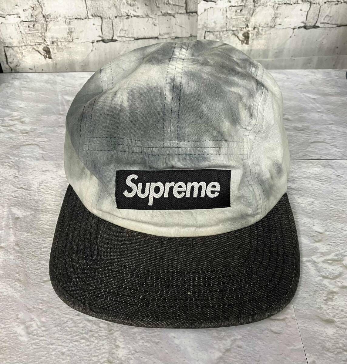 SUPREME シュプリーム キャンプキャップ タイダイ ホワイト グレー