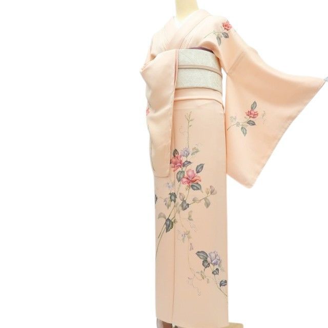 百華❀Y4306◇正絹 手縫い仕立て 付下げ 着物 単品 - メルカリ