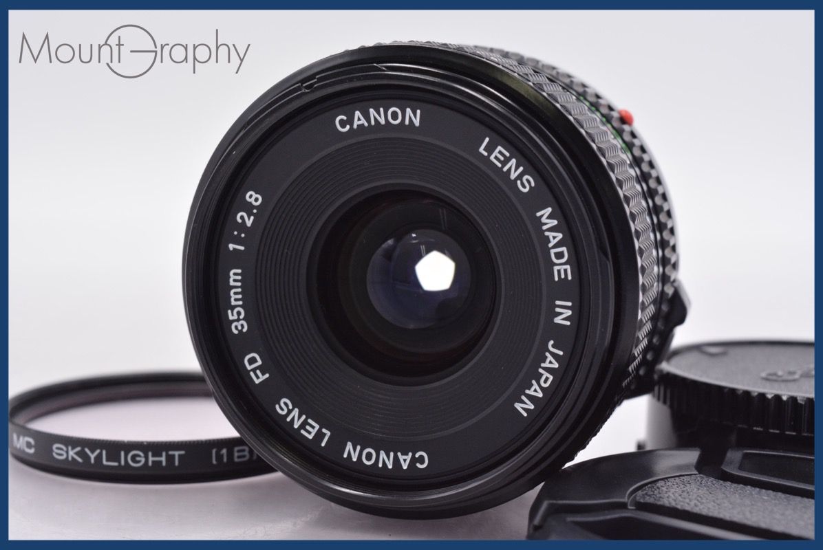 キヤノン Canon NEW FD 35mm F2.8 前後キャップ&レンズフィルター付