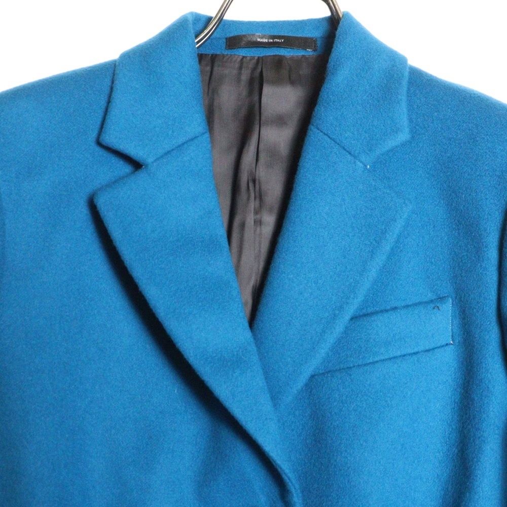 ポールスミス　カシミヤ　コート　ブルー Paul Smith (ポールスミス) WOOL MELTON CHESTER COAT ウール カシミヤ