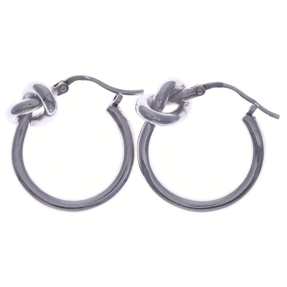 CELINE (セリーヌ) ノットループピアス シルバー SV - メルカリ