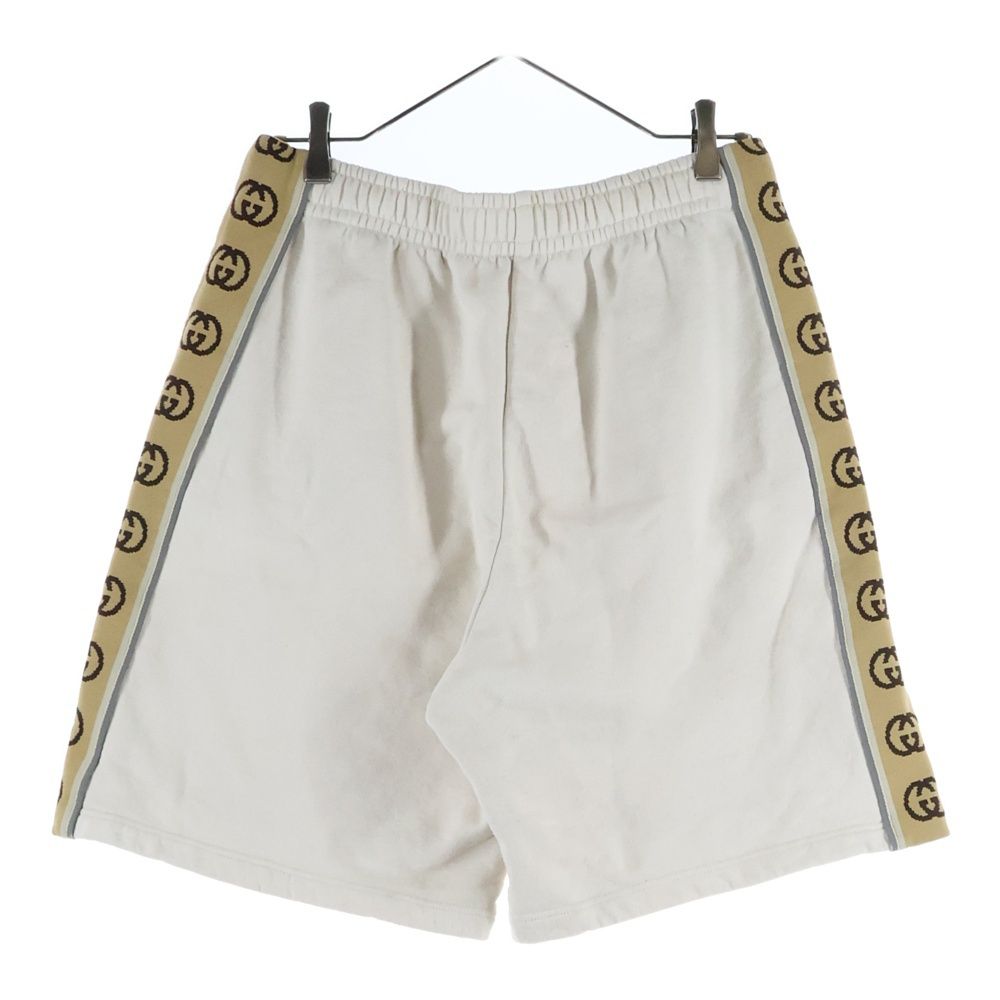 新品ケース付き GUCCI グッチ インターロッキング ショートパンツ 30 GUCCI (グッチ) インターロッキングG サイドライン イージーハーフ