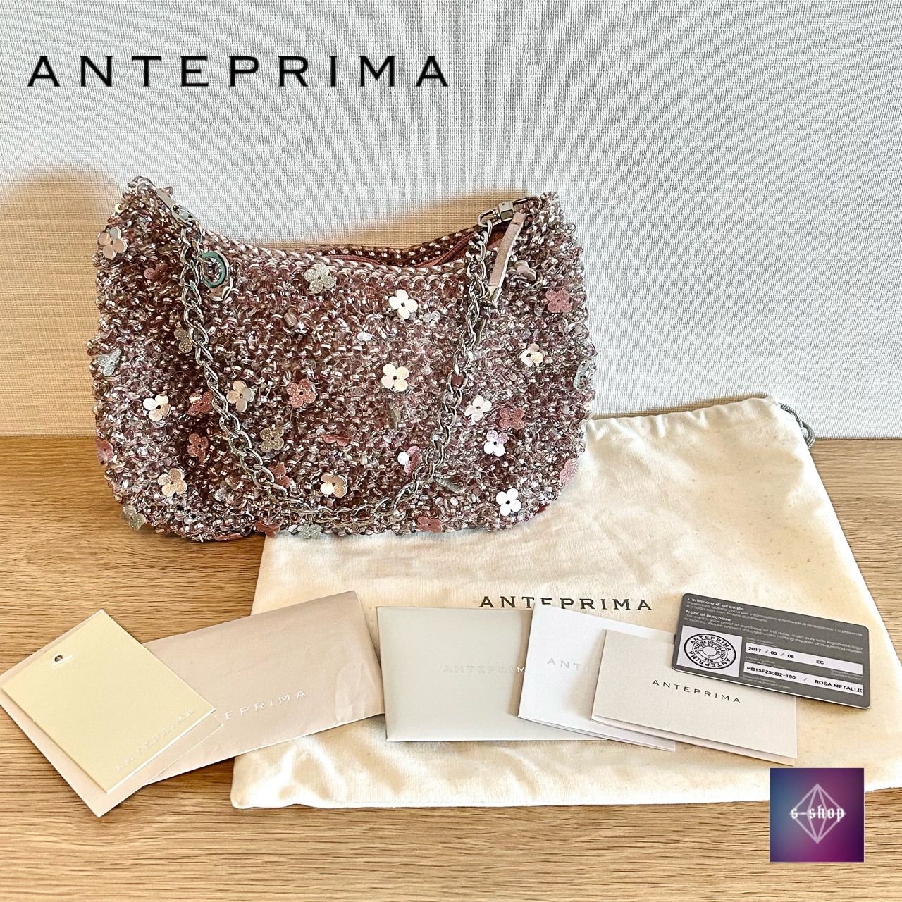 美品】ANTEPRIMA アンテプリマ フィオリトゥーラ ショルダー ワイヤー 