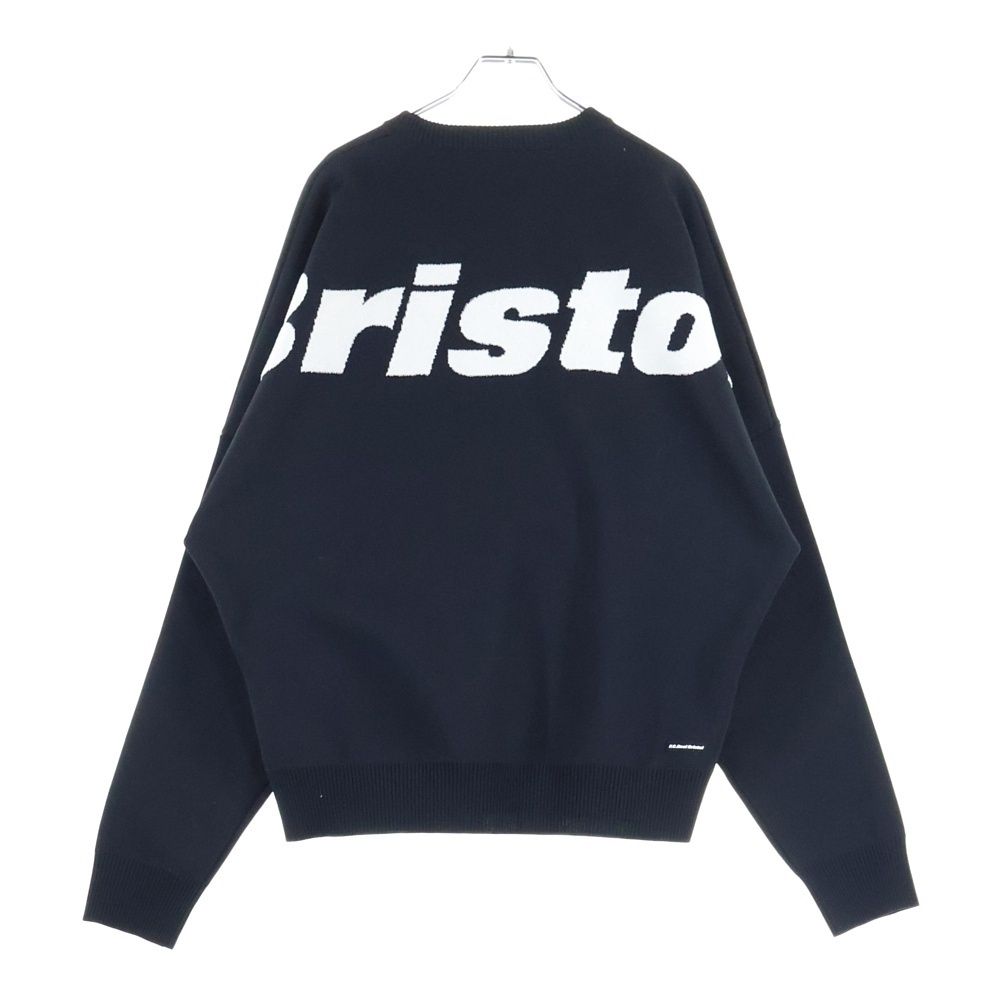 新品未使用　タグ付き　FCRB 242109 ロゴ　クルーネック　長袖　ニット F.C.R.B./F.C.Real Bristol/FCRB (エフシーアールビー/エフシーレアル