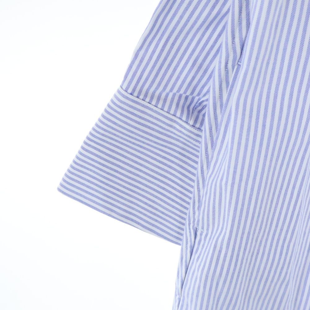 マディソンブルー 【M】コットンシャツ 日本製 B刺繍 マディソンブルー 【M】コットンシャツ 日本製 B刺繍 マディソンブルー