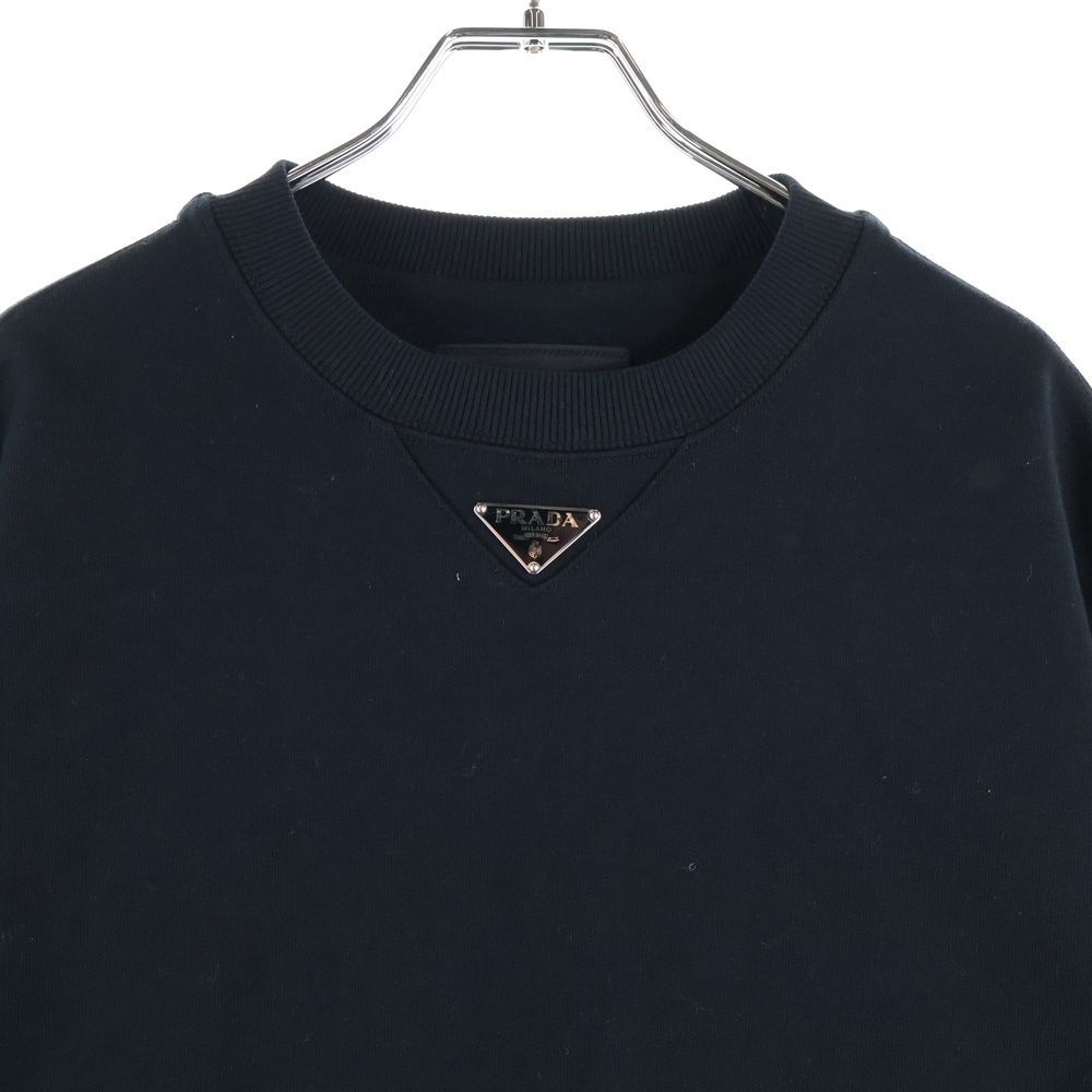 PRADA (プラダ) 23AW トライアングルロゴプレート クルーネック