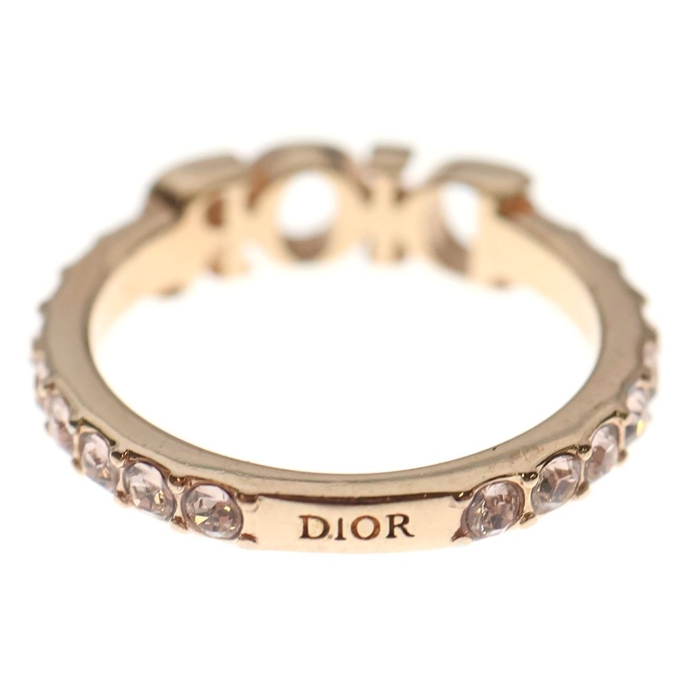 超大ぶり✨Christian Diorゴールド リング ラインストーン ロゴ 超大ぶり✨Christian Diorゴールド リング ラインストーン ロゴ 楽天