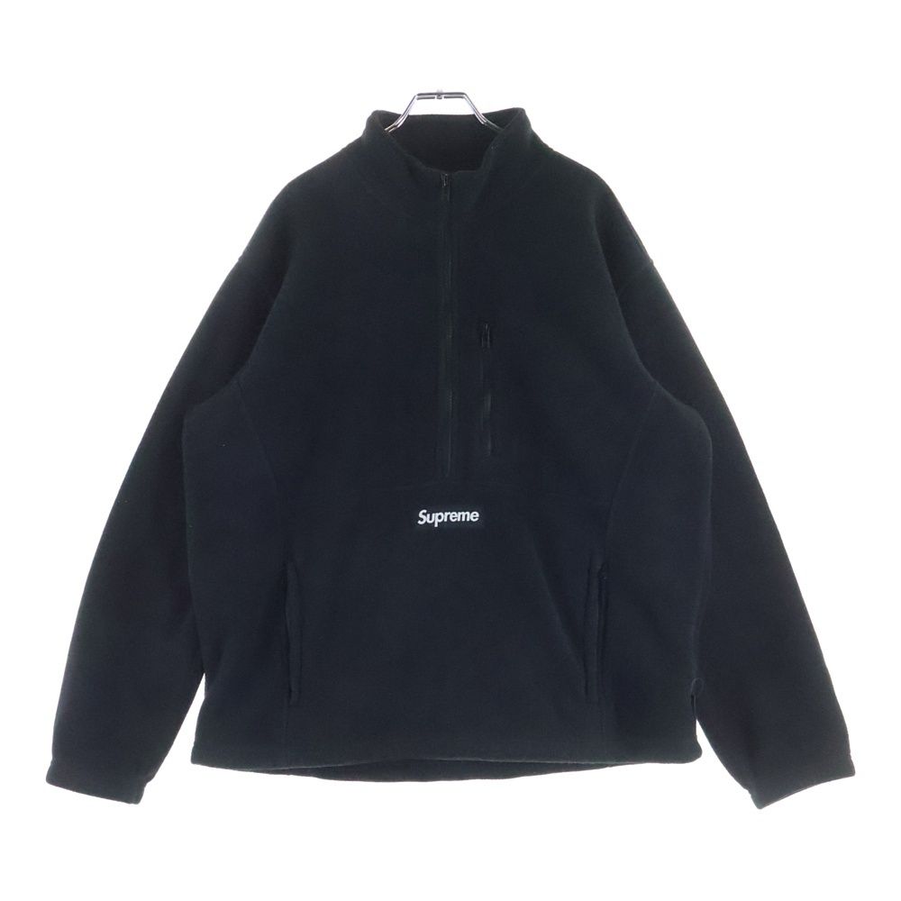 Supreme ハーフジップジャケット ブラック SUPREME (シュプリーム) 21AW Polartec Half Zip Pullover ポーラー