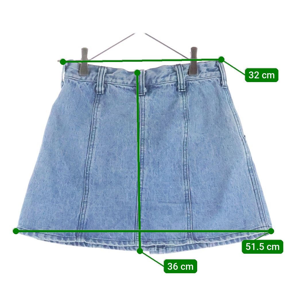 CHROME HEARTS (クロムハーツ) クロスボールボタン デニムミニスカート