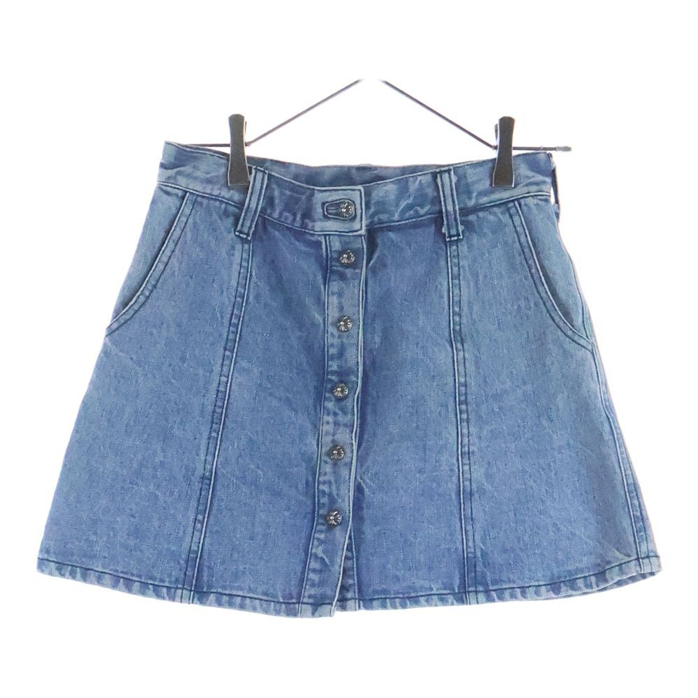 CHROME HEARTS (クロムハーツ) クロスボールボタン デニムミニスカート