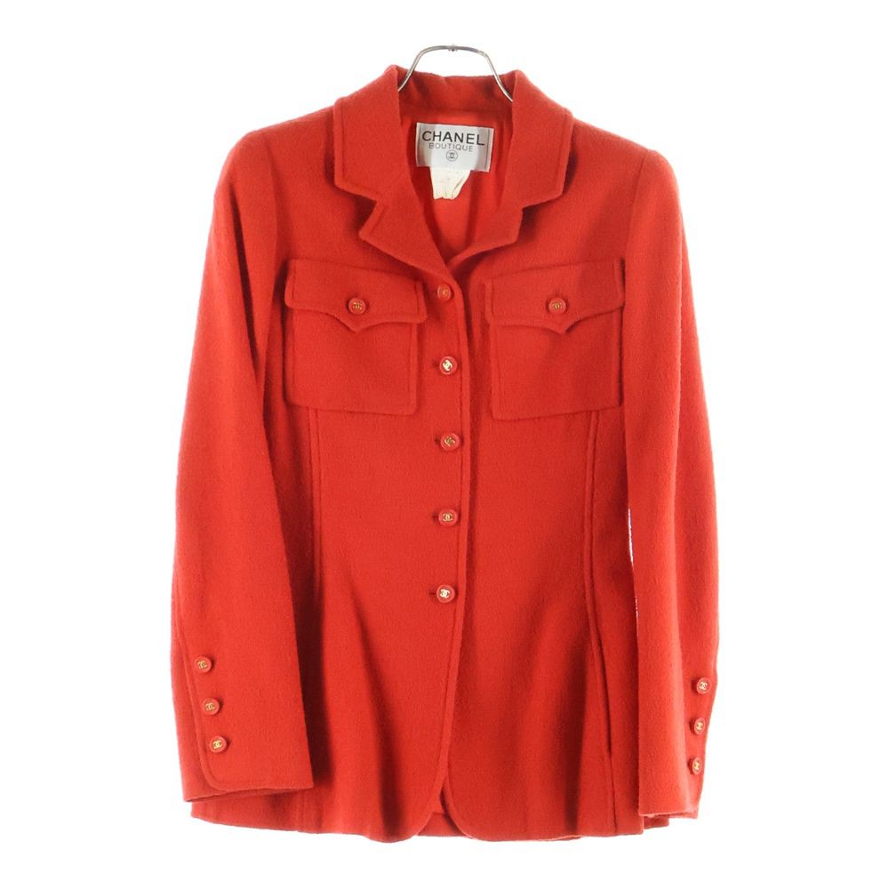 【未使用】CHANEL 96A ココボタン ヴィンテージ ウール セットアップ 未使用】CHANEL 96A ココボタン ヴィンテージ ウール セットアップ 未