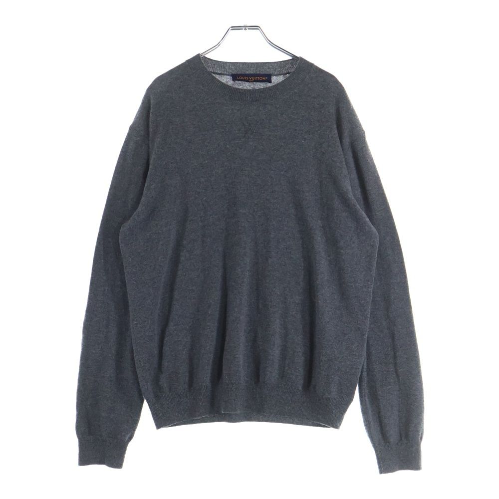 Louis Vuitton ニット　カシミヤ100% グレー　七分丈 Mサイズ Louis Vuitton ニット カシミヤ100% グレー 七分丈 Mサイズ