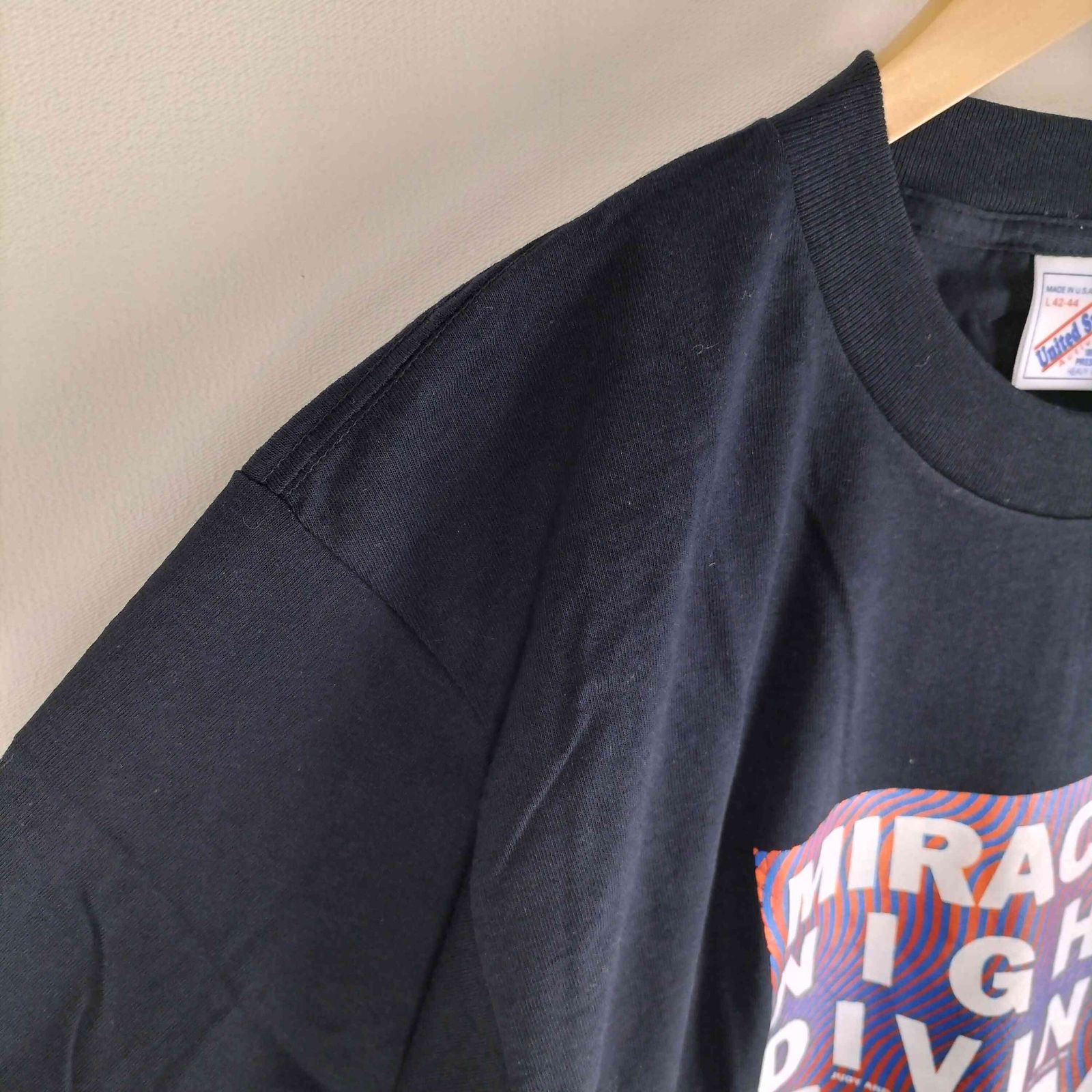 UNITED SPORTS(ユナイテッドスポーツ) USA製 裾袖シングル MIRACLE NIGHT DIVING TOUR 1996 Tシャツ  デットストック メンズ import：L 【中古】【ブランド古着バズストア】 ユナイテッドスポーツ UNITED SPORTS USA製 裾袖シングル MIRACLE