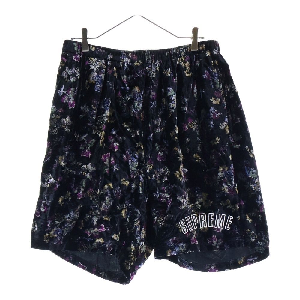 シュプリーム　フローラルベロアパンツ SUPREME (シュプリーム) 19AW Floral Velour Short フローラル ベロア