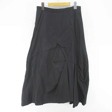 Eiko Kondo 黒 フレアスカート エイココンドウ EIKO KONDO ロング丈 フレアスカート スカート F 黒系