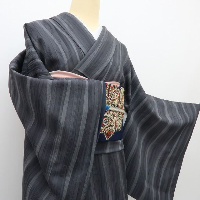  六花 RIKKA 正絹 杢目 トールサイズ 小紋 着物 A 1899 小紋 着物