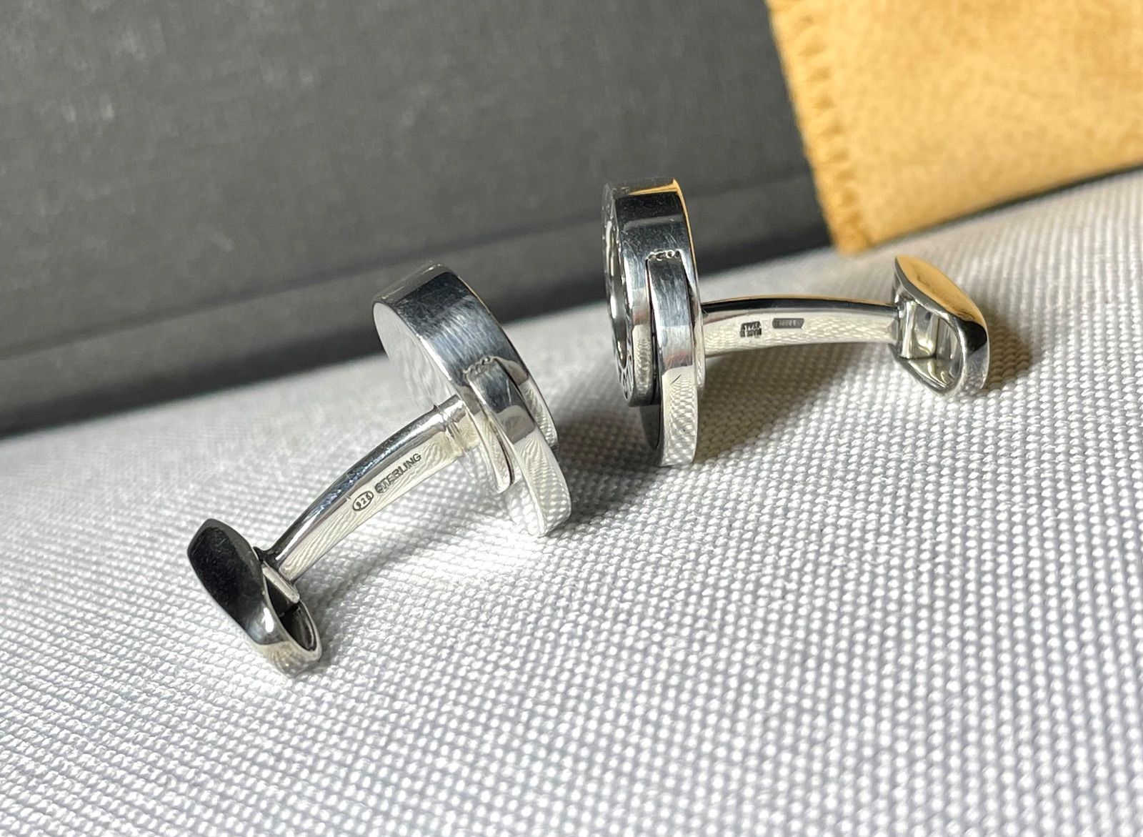 美品 BVLGARI ブルガリ B-ZERO ロゴ ブラックオニキス & スターリング