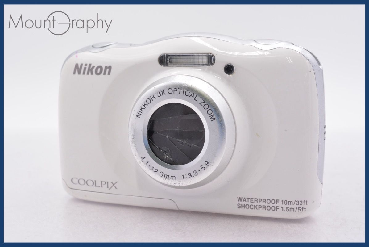☆実用美品☆ ニコン Nikon COOLPIX S33 3x ☆完動☆同梱無料 #R293