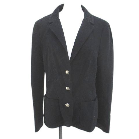 レナランゲ RENA LANGE ジャケット 背抜き カシミヤ混 絹 シルク混 36