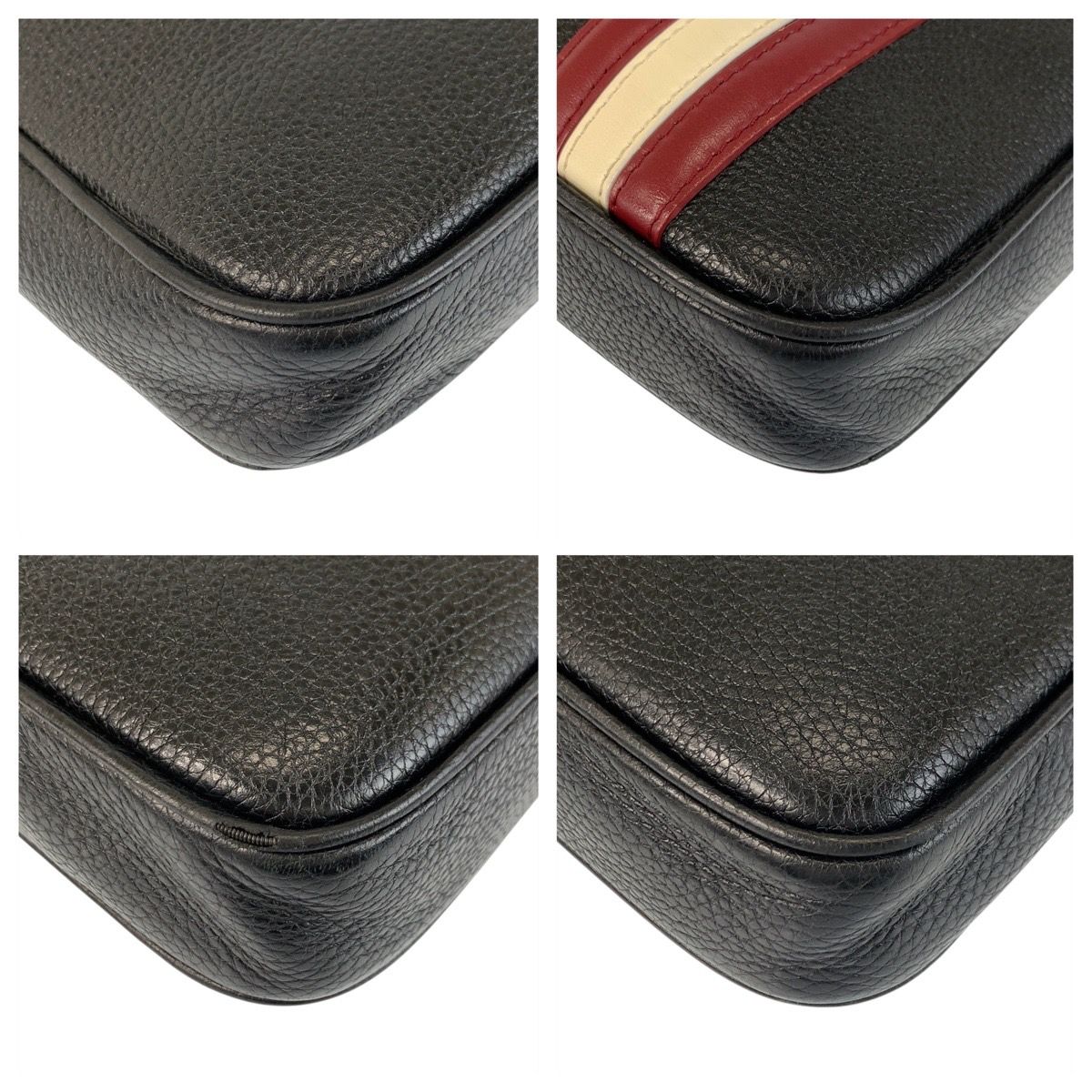 美品 BALLY バリー トレインスポッティング ブラック 黒 シルバー金具