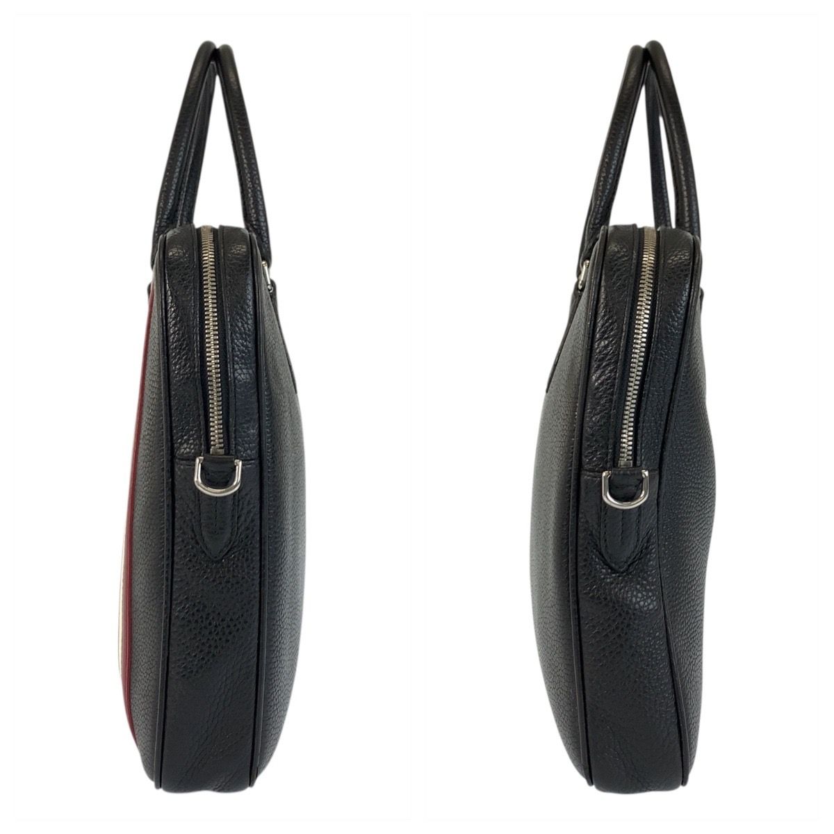 美品 BALLY バリー トレインスポッティング ブラック 黒 シルバー金具