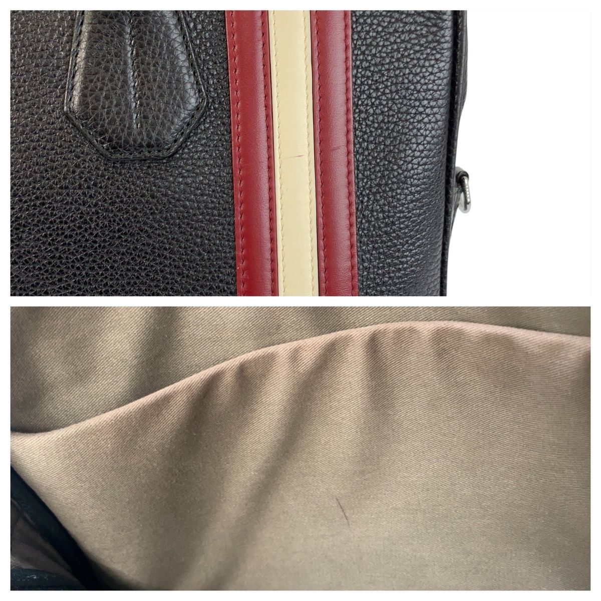 美品 BALLY バリー トレインスポッティング ブラック 黒 シルバー金具